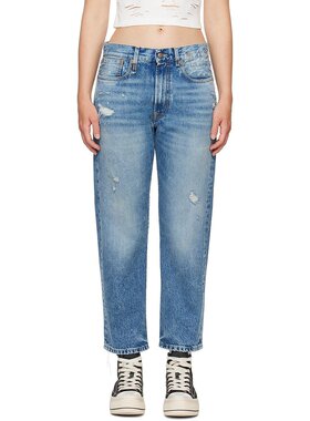 潮奢 R13 女士 蓝色 Boyfriend 牛仔裤 R13W5083969