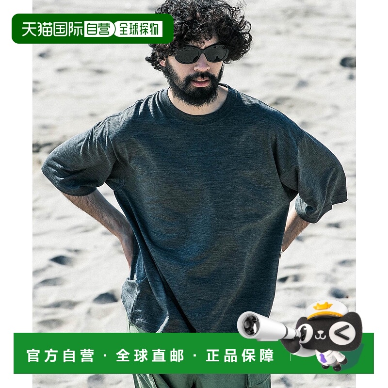 1h可退 日本直邮URBAN RESEARCH 男士可机洗羊毛短袖T恤 URA511H0