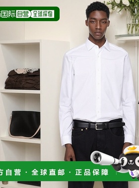 1h可退 香港直邮潮奢 boss 雨果 男士 白色 Modern Fit Easy-Iron