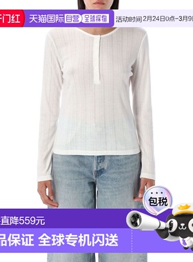 1h可退 香港直邮ANINE BING 女士 PIA SERAFINO LS T恤 A0811225O