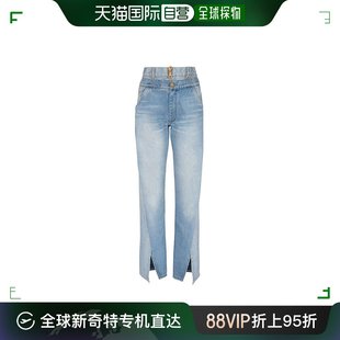 香港直邮BALMAIN 6FF AF1ML060DC99 浅蓝色女士牛仔裤