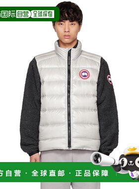 1h可退 香港直邮Canada Goose 加拿大鹅 男士 灰色 Crofton 羽绒
