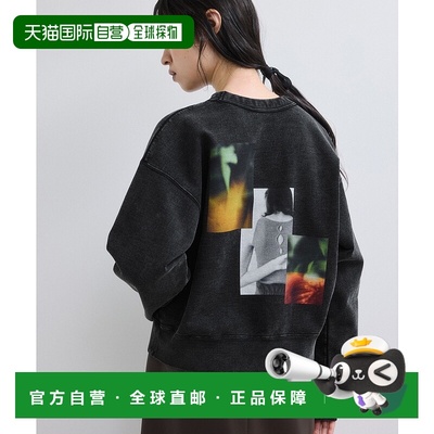 1h可退 日本直邮Adam et Rope' 女装 RECORDS系列半袖卫衣 图片印