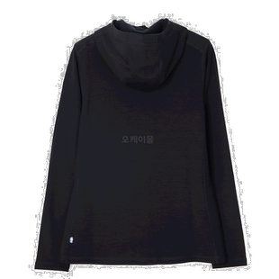 韩国直邮FJALLRAVEN Keb 抓绒连帽衫 W 黑色 中层夹克 86990/550