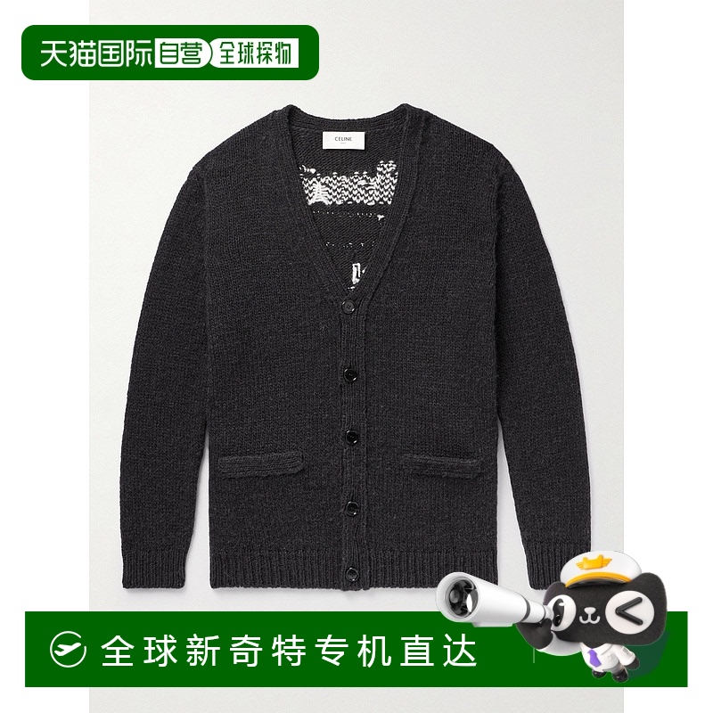 1h可退 香港直邮Celine 思琳 男士 DARE FUTURE羊毛纽扣开衫 2AE8