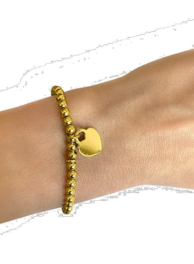 自营 Adornia 球珠手链 黄金纯银 .925 纯银 黄色 美国奥莱直发