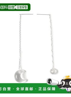 1h可退 日本直邮RACKETS 女士水晶银吊坠耳环 61423535464天然