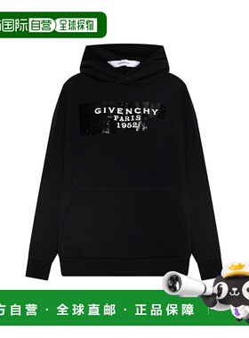 香港直邮GIVENCHY 女士卫衣 BWJ04TP78U001 AW2025 黑色 Hoodie