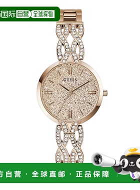 自营Guess Women's Coral Rose gold Dial Watch - rose gold 美