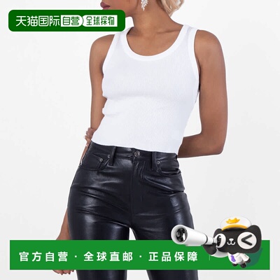 自营Agolde Shrunken Poppy Tank - white 美国奥莱直发