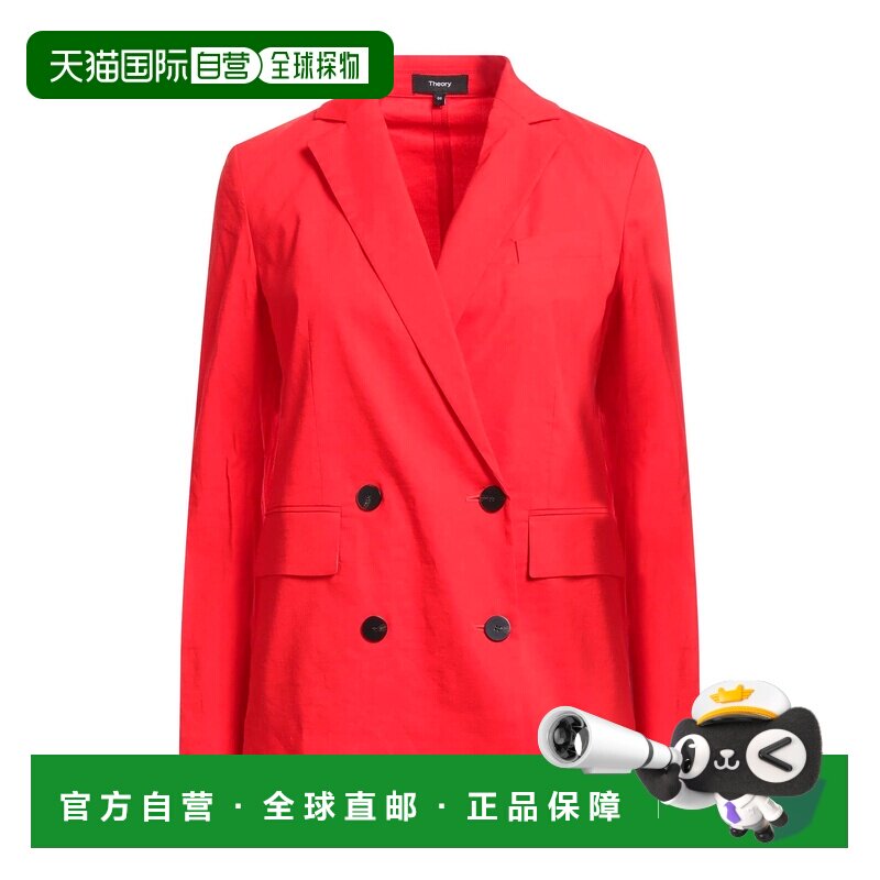 香港直邮THEORY 希尔瑞 女士 西装外套 red红色 舒适时尚亚麻图片