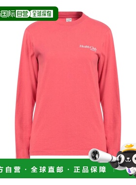 1h可退 香港直邮SPORTY & RICH 女士 T恤 red红色 舒适时尚