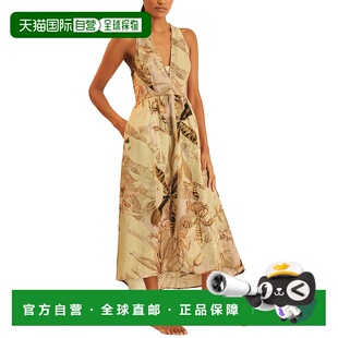 自营Reiss Anna Linen Dress - Neutral 连衣裙美国直发奥莱