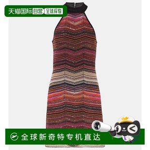 人字纹金属感迷你连衣裙 1h可退 香港直邮MISSONI 米索尼 女士