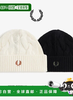 日本直邮FRED PERRY 帽子 羊毛 罗纹 无檐小便帽 Lambs wool Cabl