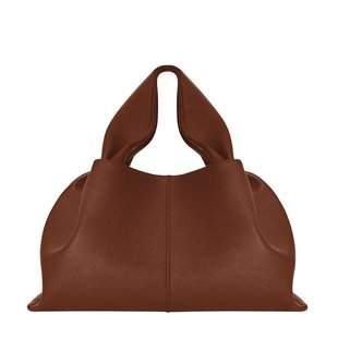 欧洲直邮POLENE  Numéro Neuf大地土色荔枝纹小牛皮手提单肩包