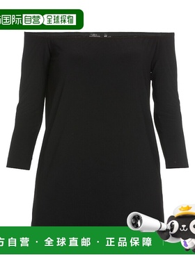 香港直邮Norma Kamali 黑色露肩罩衫 KK4266PL130