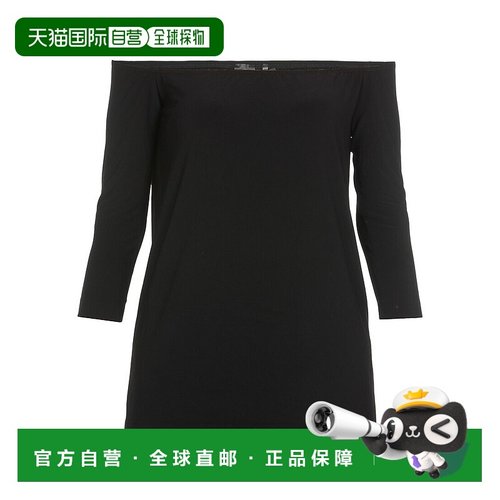 香港直邮Norma Kamali 黑色露肩罩衫 KK4266PL130