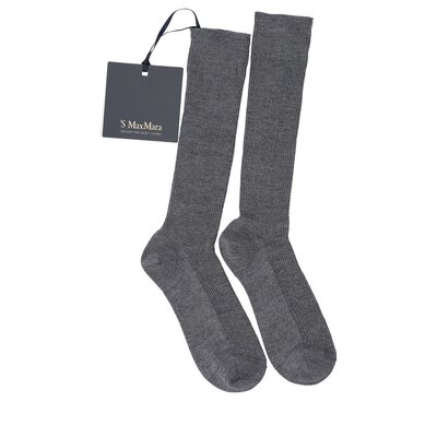 MAX MARA 女士袜子 9556014306004 AW2024 灰色 徽标袜子