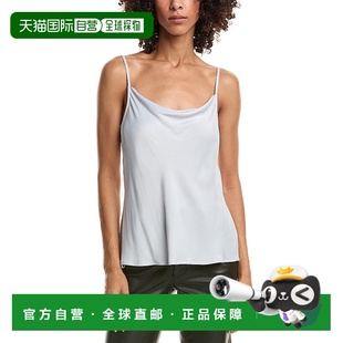 美国奥莱直发性感 银色 自营Bella Dahl牛仔颈背心