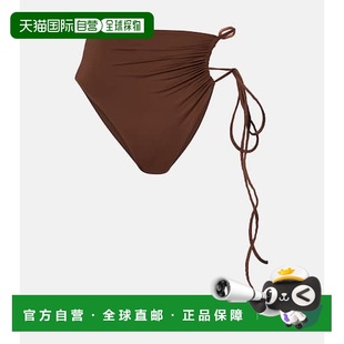 香港直邮magda brown棕色 butrym 褶皱比基尼下装 舒 女士 1h可退