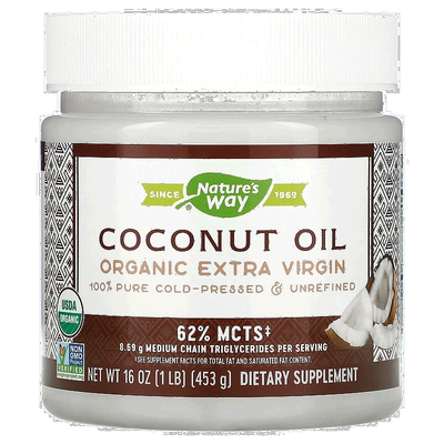 香港直发Nature'sWay然萃维新奶油味椰子油有利于烹饪清新453g