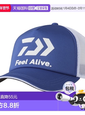 日本直邮Daiwa 帽子 DC-6225 FeelAlive.Soft 半网帽 FREE蓝色