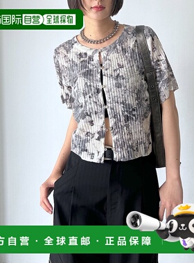 1h可退 日本直邮PAGEBOY 女装 纽曼色系短款针织开衫（半袖） 577