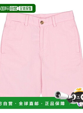 自营 Polo Ralph Lauren标志拉链棉短裤，8Y码-粉红色 美国奥莱直