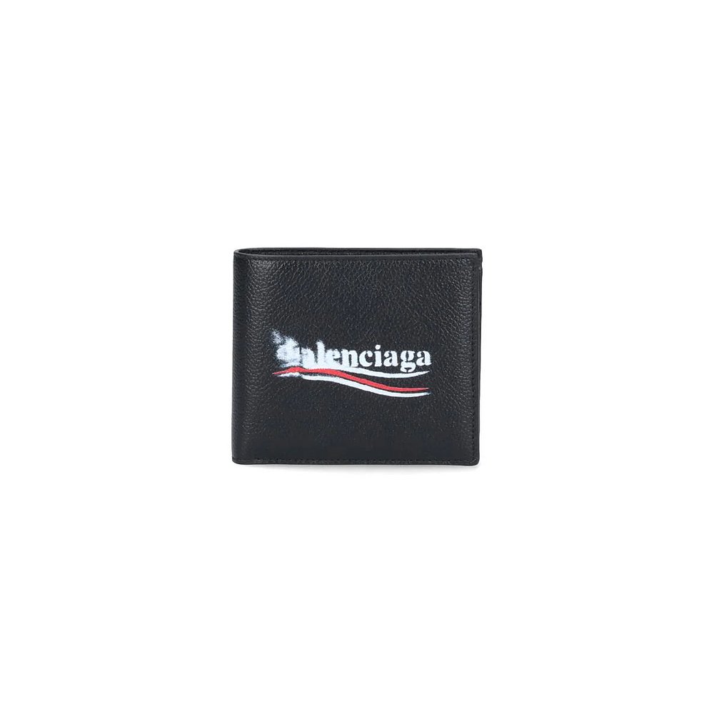 BALENCIAGA 男士钱包 5943152AA3B1000 黑色 Leather Wallet