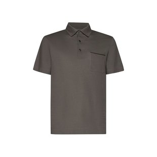 衫 zegna Polo 男士 纽扣细节 短袖 Zegna