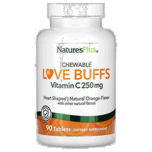 香港直邮自然加,Chewable Love Buffs，维生素 C，天然橙味，250