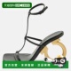 Ferragamo Black 自营Salvatore Leather Elina Sandals bla