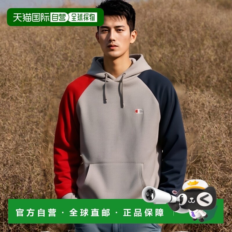 日本直邮Champion 连帽衫 C3-QS105 男士 2019AW 运动训练上衣训