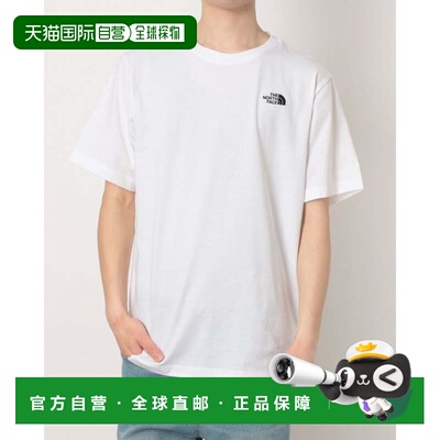 日本直邮THE NORTH FACE 北面Evolution简约圆顶常规短袖T恤 白色