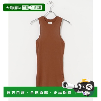 1h可退 日本直邮Ninety Percent 女士修身美背设计纵纹无袖上衣 U