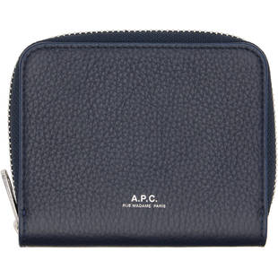 海军蓝 男士 A.P.C. PXCBCH63671 Zip 钱包 Chelsea 香港直邮潮奢