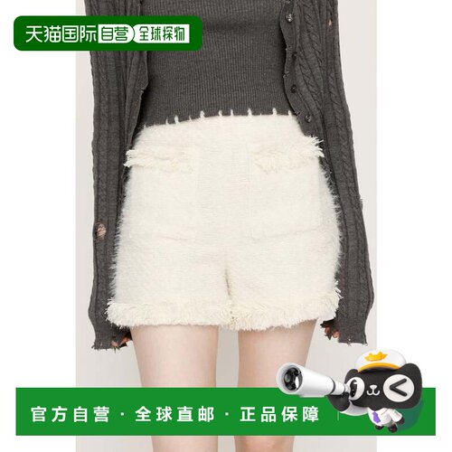 日本直邮FLUFFY TWEED 短裤 O/WHT1 白色