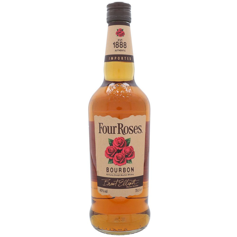 欧洲直邮Four Roses铁元大麦洋酒绿色健康绵柔顺滑口感香醇可口