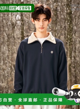 韩国直邮COVERNAT 卫衣CO2303CR08NA公用CORDUROY HALF ZIP-UP SW