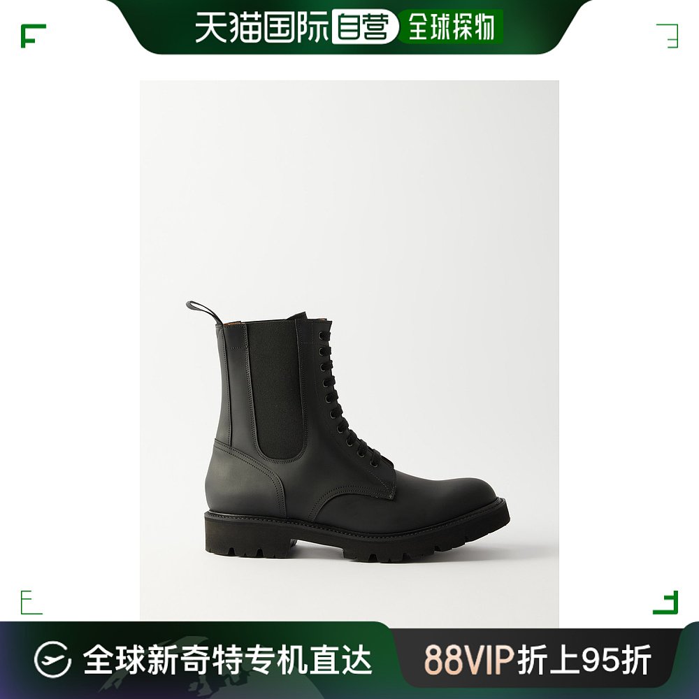 香港直邮潮奢 Grenson男士Buckley橡胶化处理皮革德比靴子