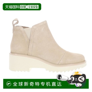 美國直郵 時(shí)裝 麂皮中坡跟圓頭靴 女鞋 Maude 靴 10020069 TOMS