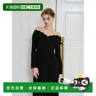 日本直邮eimy 显瘦连衣裙 istoire 蕾丝拼接修身 半透 女装 1h可退