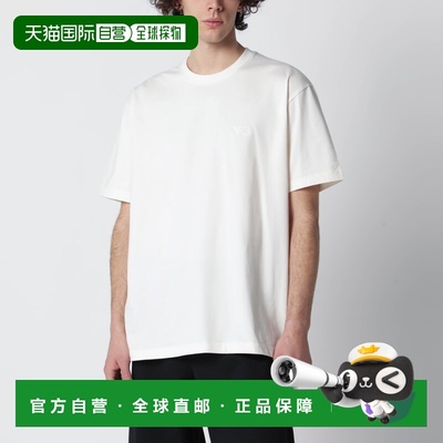 1h可退 香港直邮潮奢 Y-3 男士 白垩色白色带LogoT恤 KQ9782COCW