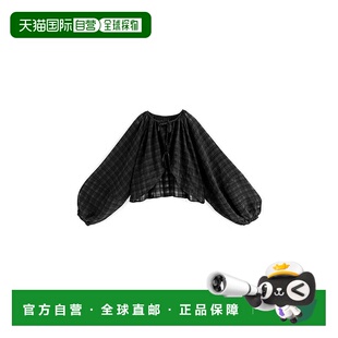 日本直邮日潮 GRL 格纹透视双蝴蝶结短外套 an1362吊带