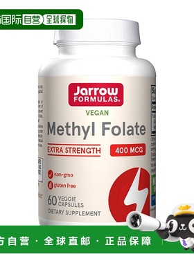 Jarrow Formulas活性5-甲基四氢叶酸孕妇备孕女性400mg
