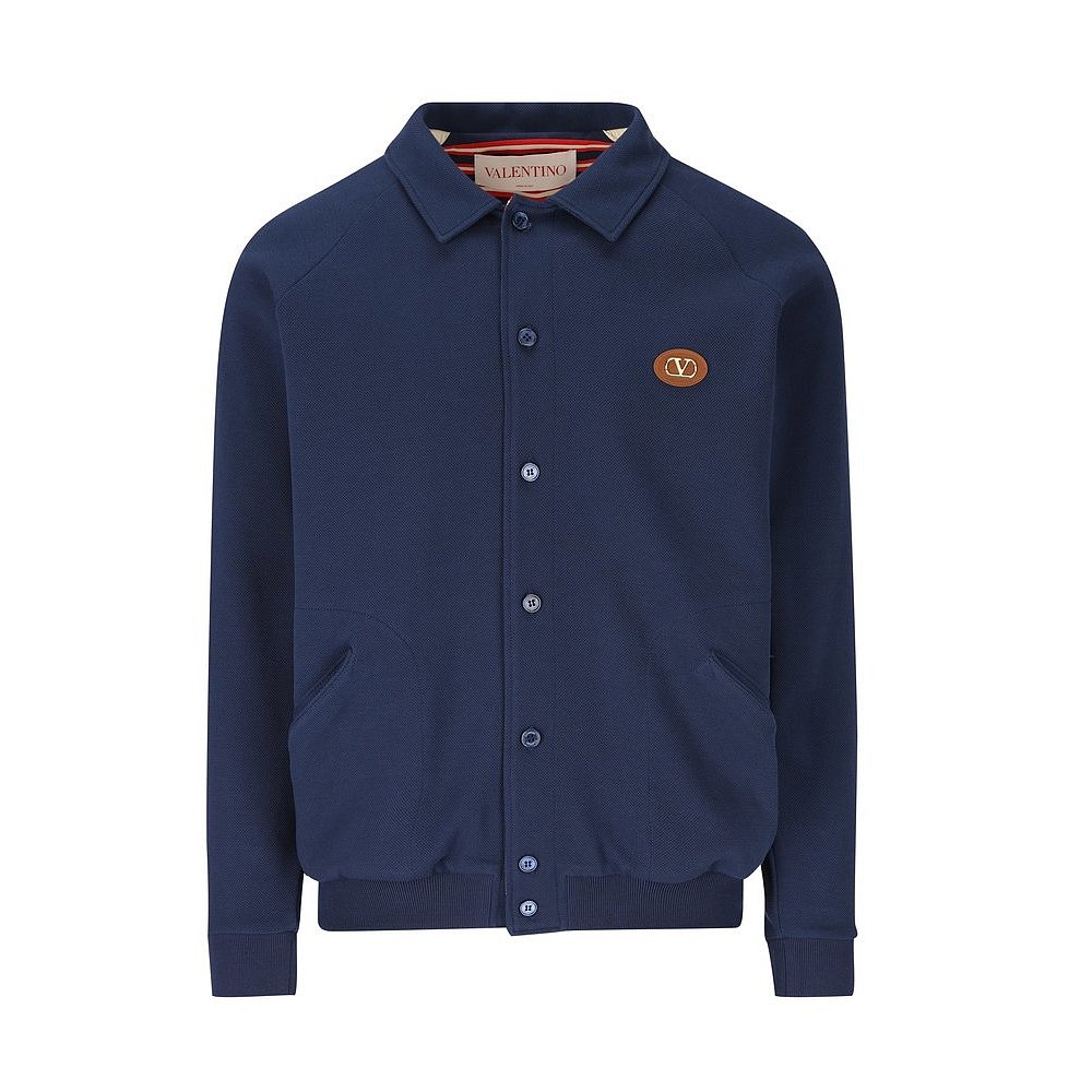 Valentino 华伦天奴 男士 VLogo 签名纽扣飞行员夹克 6V3MF28SAQC