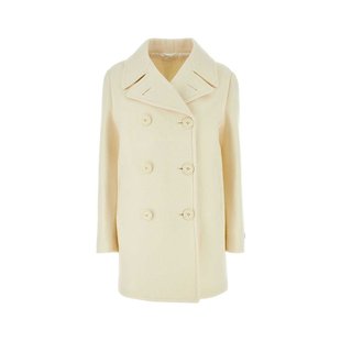 双排扣短大衣 女士 P656QES23213EV 普拉达 Prada