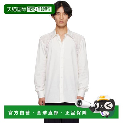 1h可退 香港直邮mcqueen 亚历山大 麦昆 男士 白色 Lace Harness