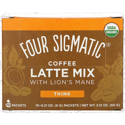 香港直发Four Sigmatic猴头菇咖啡拿铁粉浓郁香气10包蘑菇
